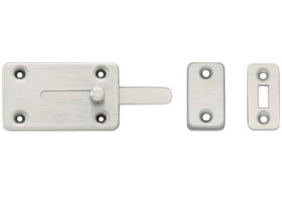 Sugatsune FL4 Slide Bolt, Stainless Steel, Finish-Satin