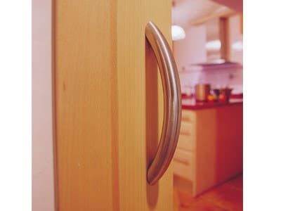 Sugatsune DSI-1630-30 Curved Bar Door Handle, Stainless Steel, Finish-Satin
