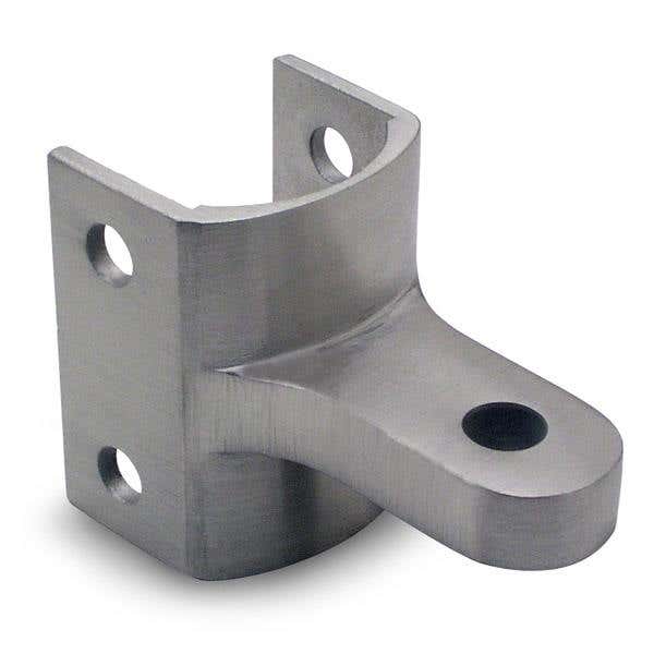 Jacknob 3903 Hinge Bracket Top Sany Wrap w/ Stainless Steel Material & Satin Finish