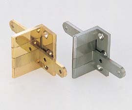 Sugatsune AHW Cabinet Overlay Angle Hinge, Finish-Satin Nickel