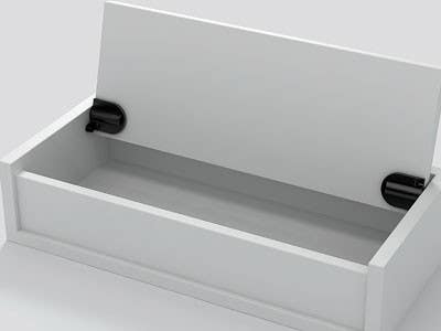 Sugatsune HG-JHM20-80 Cabinet Soft-Close Dampening Hinge, Finish-Black