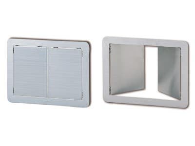 Sugatsune AZ-DD310-HL Multi-Purpose Lid w/ Double Door, Finish-Satin