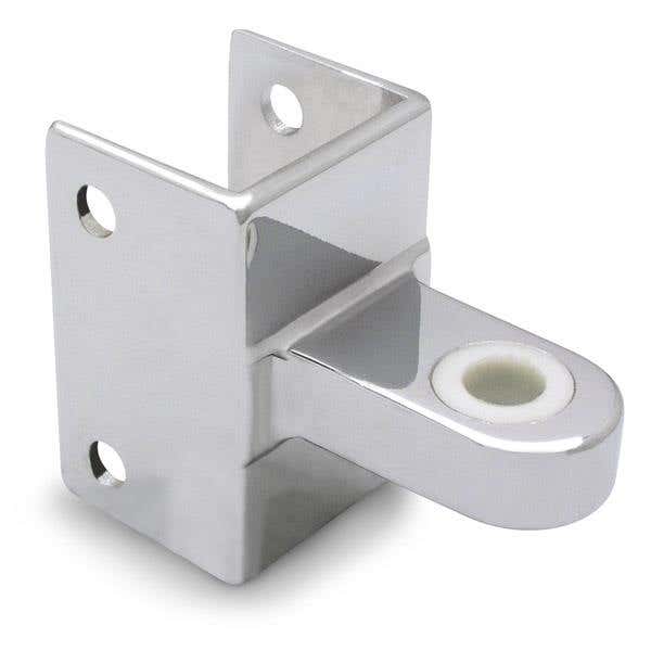 Jacknob 3930 Hinge Bracket Top Marble - 350-O Met w/ Zamac Material & Polished Chrome Finish