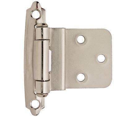 Amerock BPR3428 Self Closing Face Mount Cabinet Hinge, 3/8" Inset
