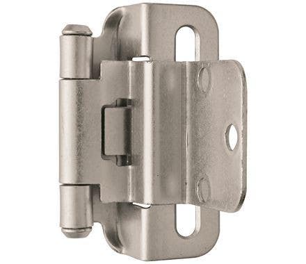 Amerock BPR7565 Self Closing Partial Wrap Cabinet Hinge, 3/8" Inset