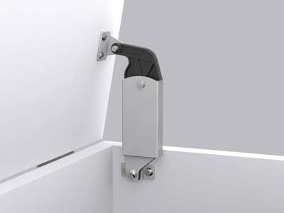 Sugatsune S-AT Spring Loaded Lid Stay, Side Wall Mounted, Finish-Plain
