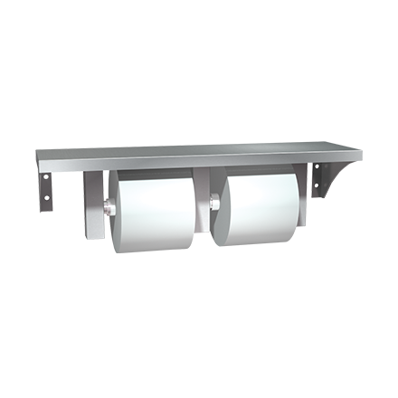 ASI 10-0697-GAL Shelves, Toilet Tissue Holder (Double) - Surface Mounted