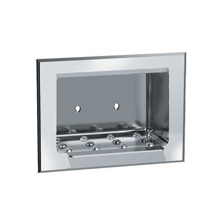 ASI 10-0400 Soap Dish - Recessed - Dry Wall - Stainless Steel
