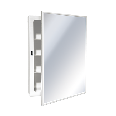 ASI 10-8340 Medicine Cabinet - Recessed, Enameled Steel - 18-1/4"W X 24-1/4"H