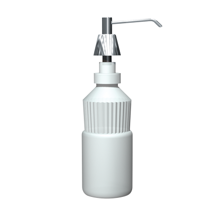 ASI 10-0332-D Lavatory Basin Liquid Soap Dispenser 6" Spout, 4" Shank - 34 Oz.