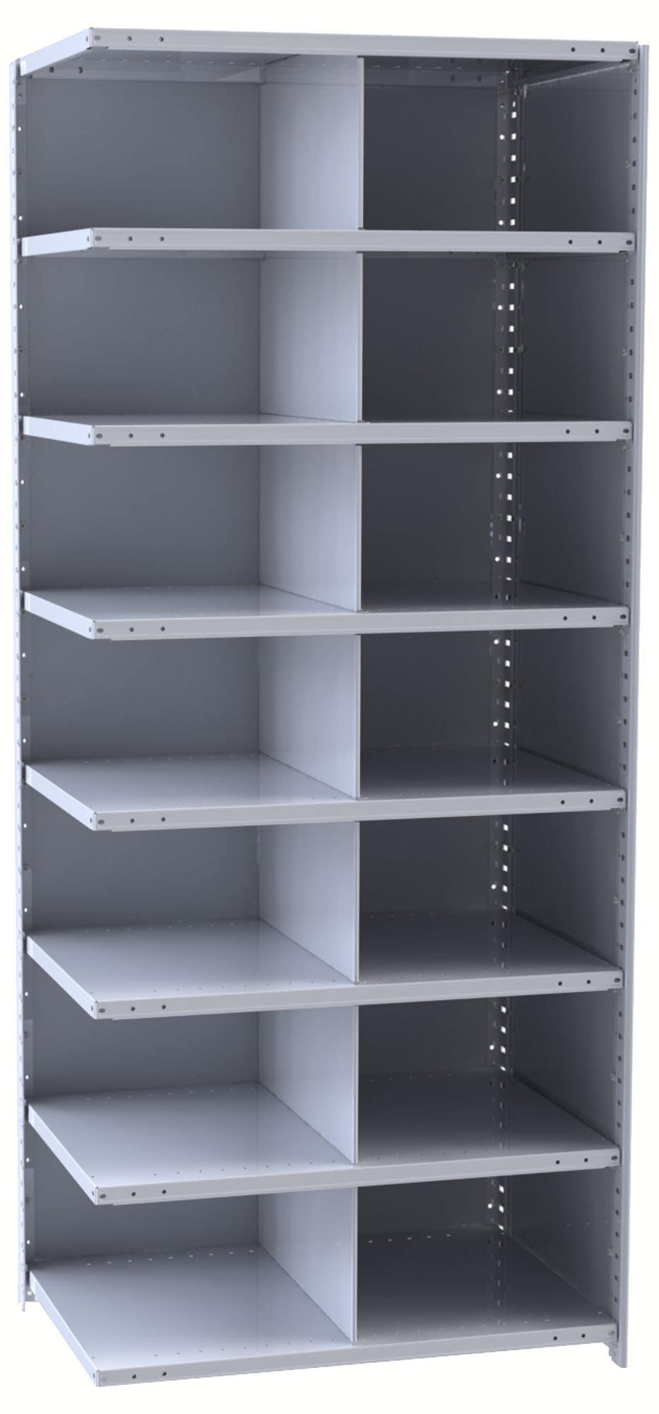 Hallowell Hi-Tech 5525 Metal Bin Shelving Unit