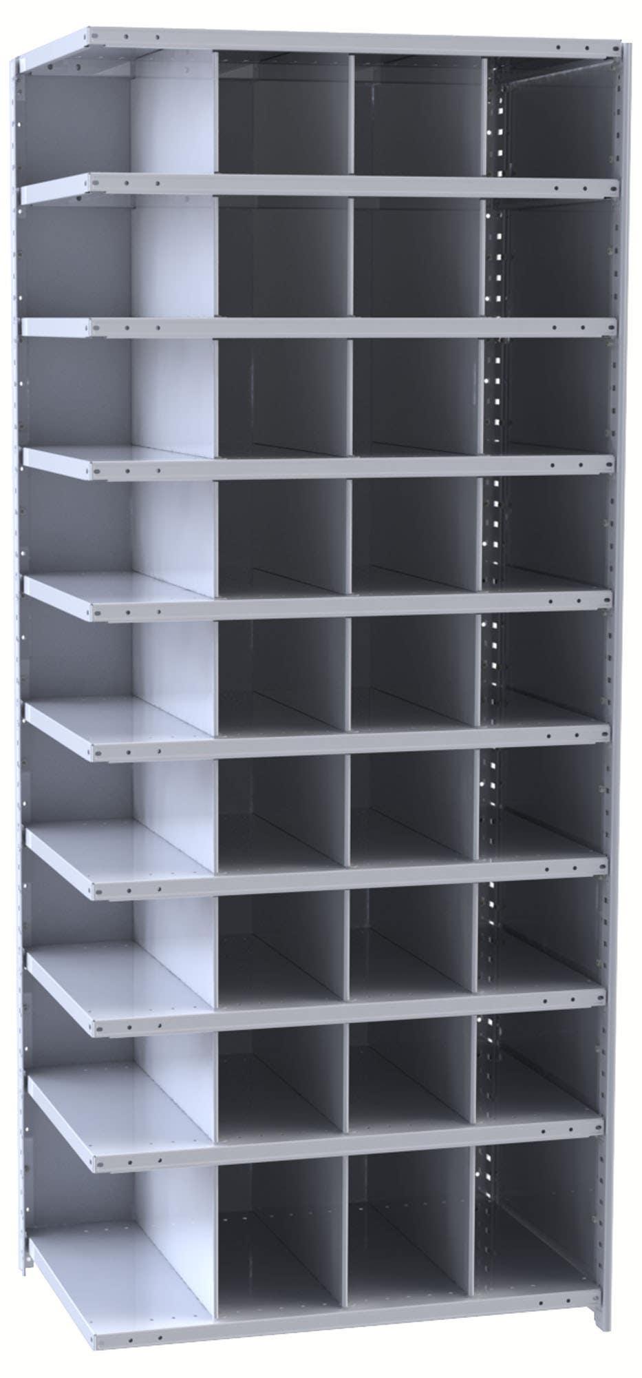 Hallowell Hi-Tech 5527 Metal Bin Shelving Unit