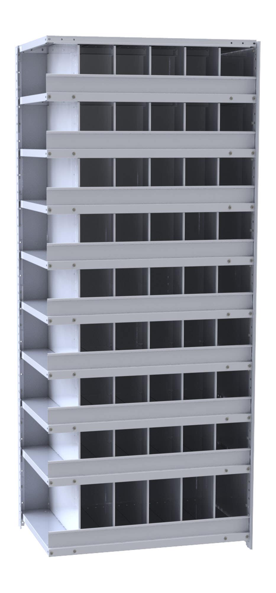 Hallowell Hi-Tech 5530 Metal Bin Shelving Unit