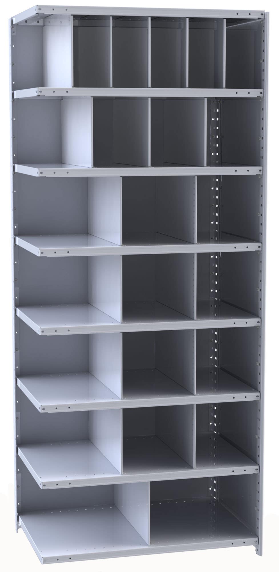 Hallowell Hi-Tech 5534 Metal Bin Shelving Unit