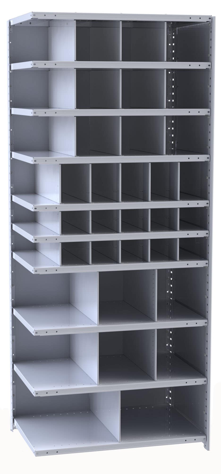 Hallowell Hi-Tech 5535 Metal Bin Shelving Unit