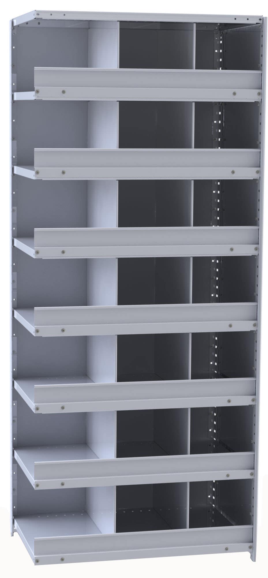 Hallowell Hi-Tech 5536 Metal Bin Shelving Unit