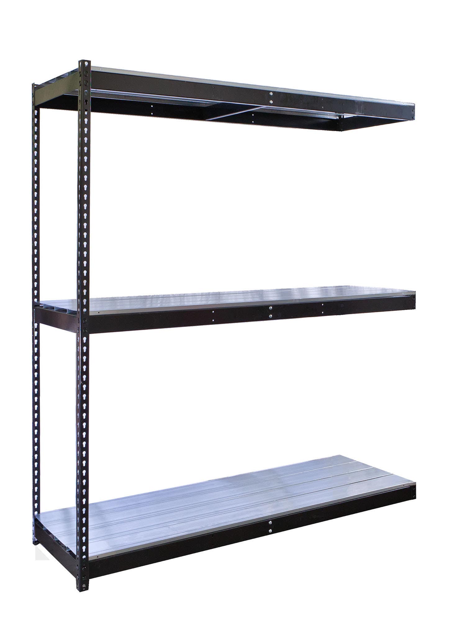 Hallowell Rivetwell DRHC Double Rivet Boltless Shelving with Center Support - 84" High with 3 Levels