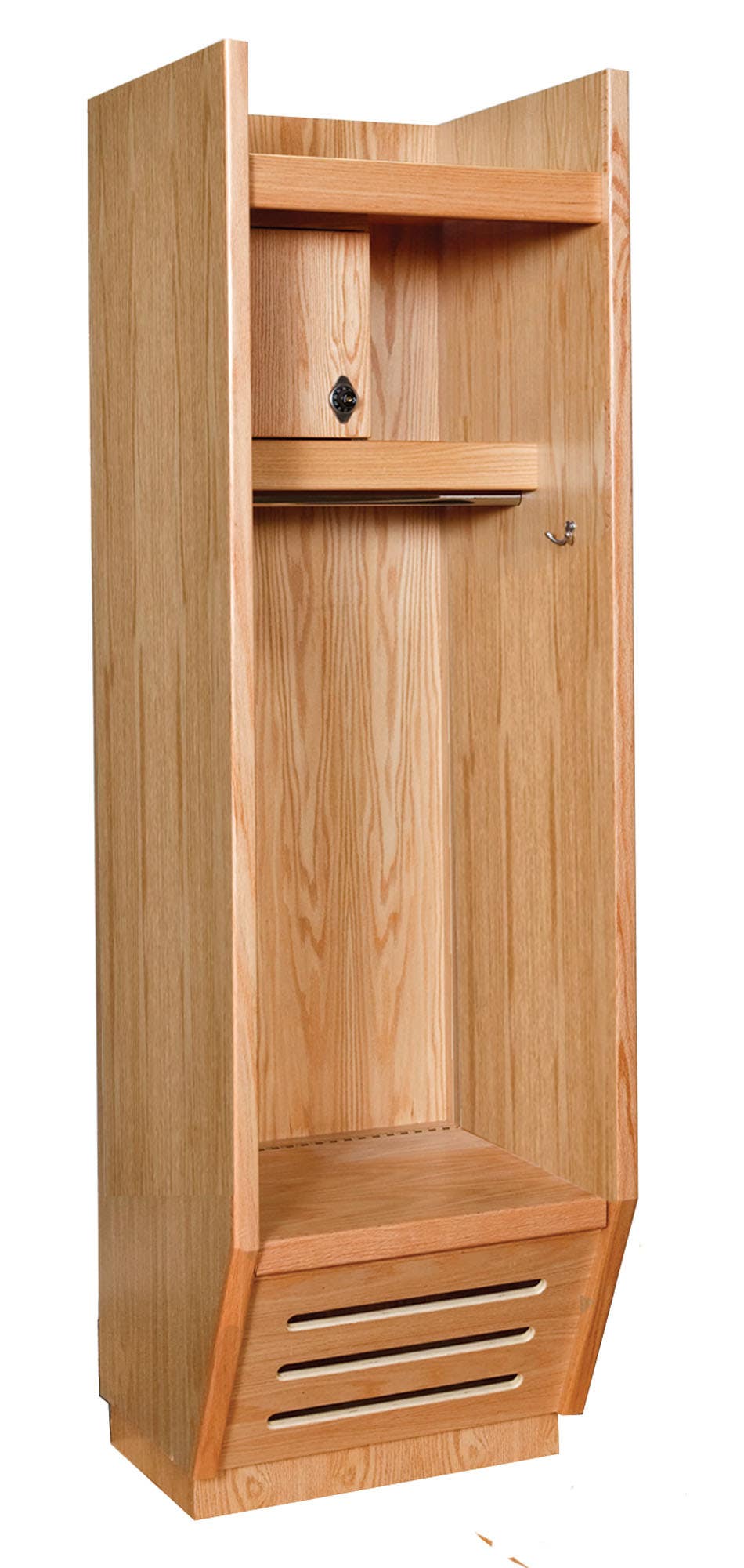 Hallowell R2SB2424 24"W x 24"D x 84"H Recruiter All Wood Sports Locker
