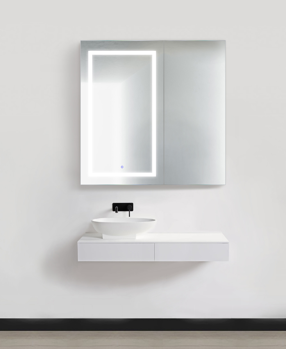 Krugg SVANGE4242 42″ X 42″ LED Medicine Cabinet w/Dimmer & Defogger