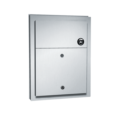 ASI 10-0472 Sanitary Napkin Disposal (Dual Access) - Partition Mounted