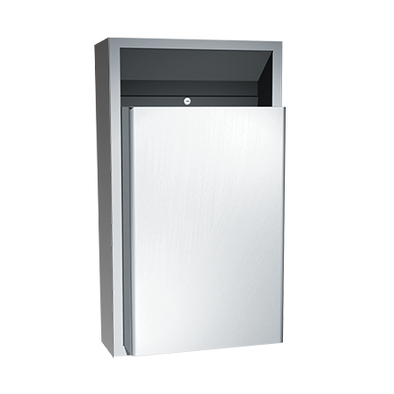 ASI 10-0458 Waste Receptacle Semi-Recessed