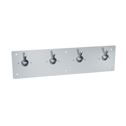 ASI 10-129 Clothes Hook Strip - Front Mount