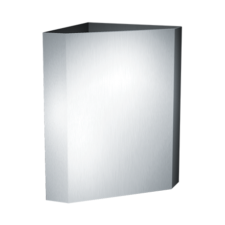 ASI 10-0829 Waste Receptacle, Corner-Type (13 Gal.) - Surface Mounted