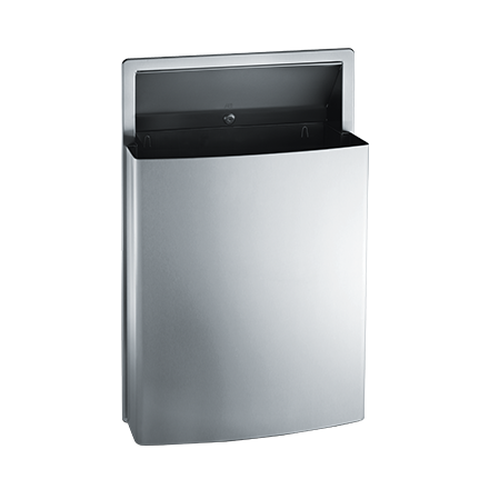 ASI 10-20458 Roval Semi-Recessed Removable Waste Receptacle