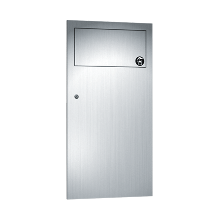 ASI 10-6459 Simplicity Collection Waste Receptacle - Recessed