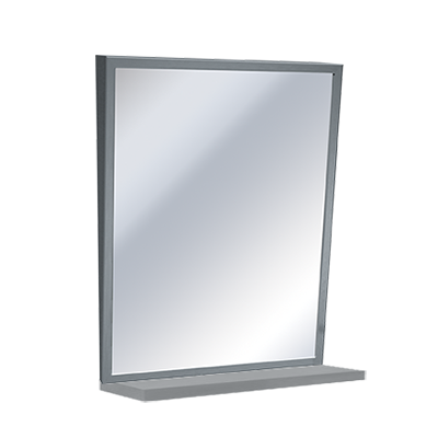 ASI 10-0537 Fixed Tilt Mirror With Shelf
