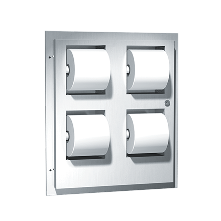 ASI 10-048234 Multi-Roll (4) Toilet Tissue Dispenser - Recessed