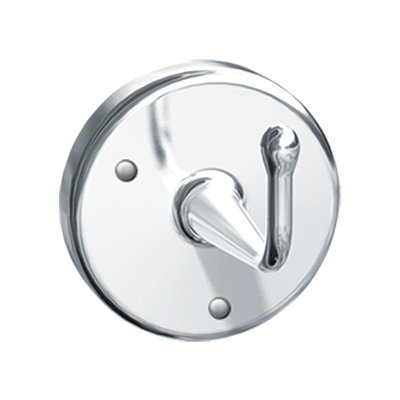ASI 10-0751 Robe Hook (Heavy-Duty) - Surface Mounted, Satin Chrome Plated Brass