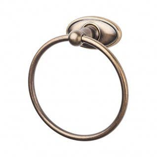 Top Knobs ED5 Edwardian Bath Towel Ring With Oval Backplate