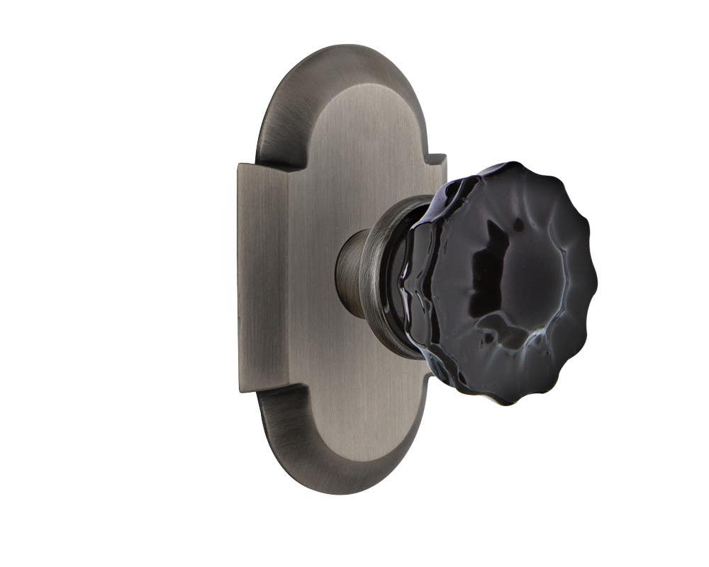 Nostalgic Warehouse COTCR Cottage Plate w/ Crystal Door Knob