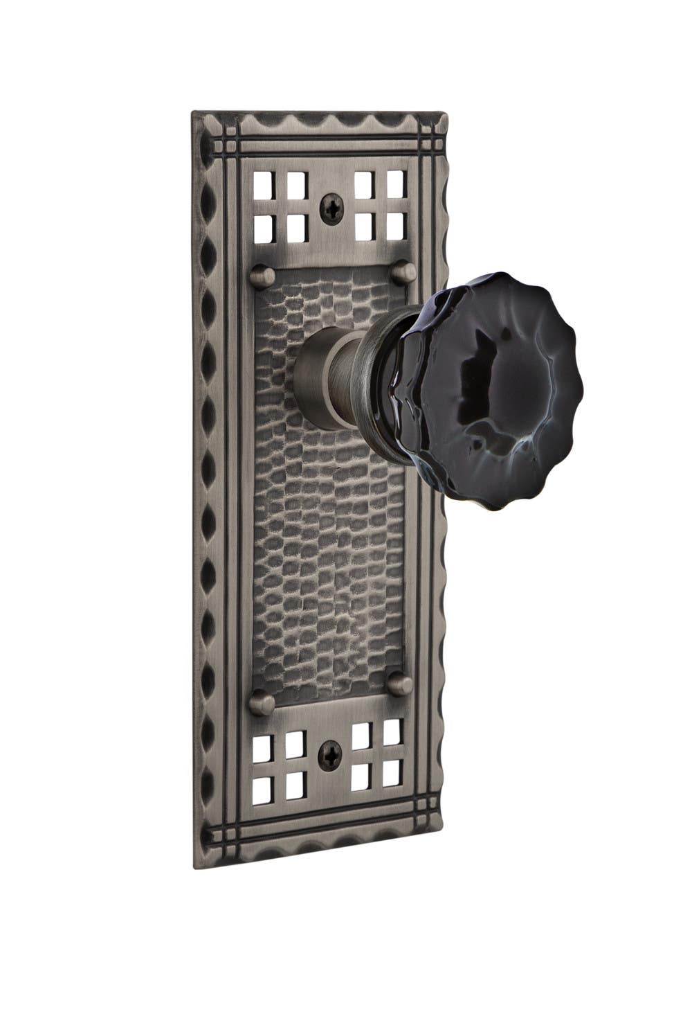 Nostalgic Warehouse CRACR Craftsman Plate w/ Crystal Door Knob