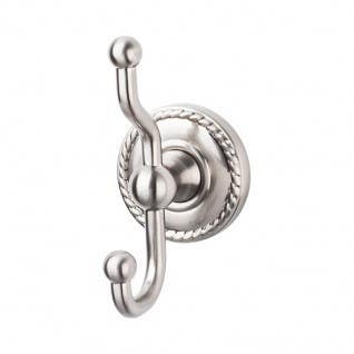 Top Knobs ED2 Edwardian Bath Double Hook With Rope Backplate