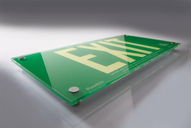 American Permalight 600031 Acrylic EXIT Sign