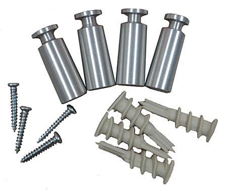 American Permalight 600058 Set of 4 Stand-Off Barrels for protruding wall installation for 1 Acrylic Sign