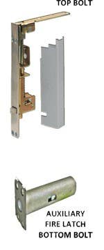 Cal-Royal AUXAUTOFLW22 Wood Door Automatic Flush Bolt with AUX Fire Latch