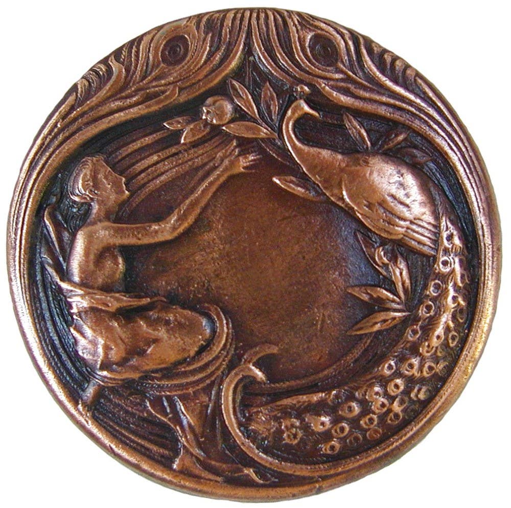 Notting Hill NHK-123 Peacock Lady Knob 1-3/8 diameter