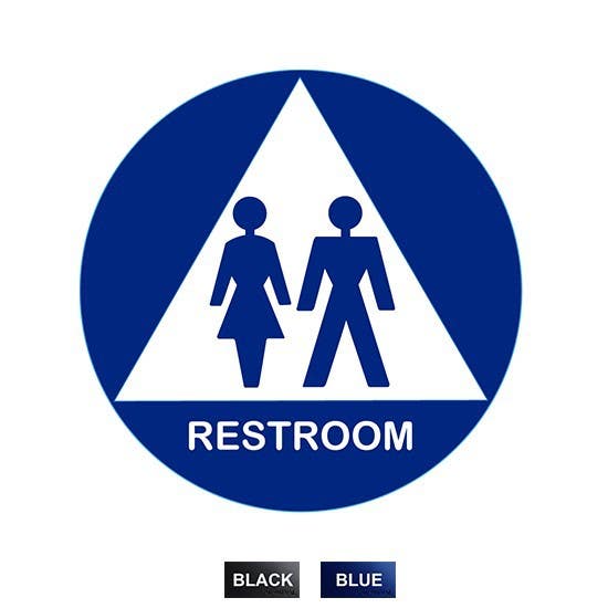 Cal-Royal NEWUCHS10 Unisex Raised and Braille and Handicap Logo 12" Circle