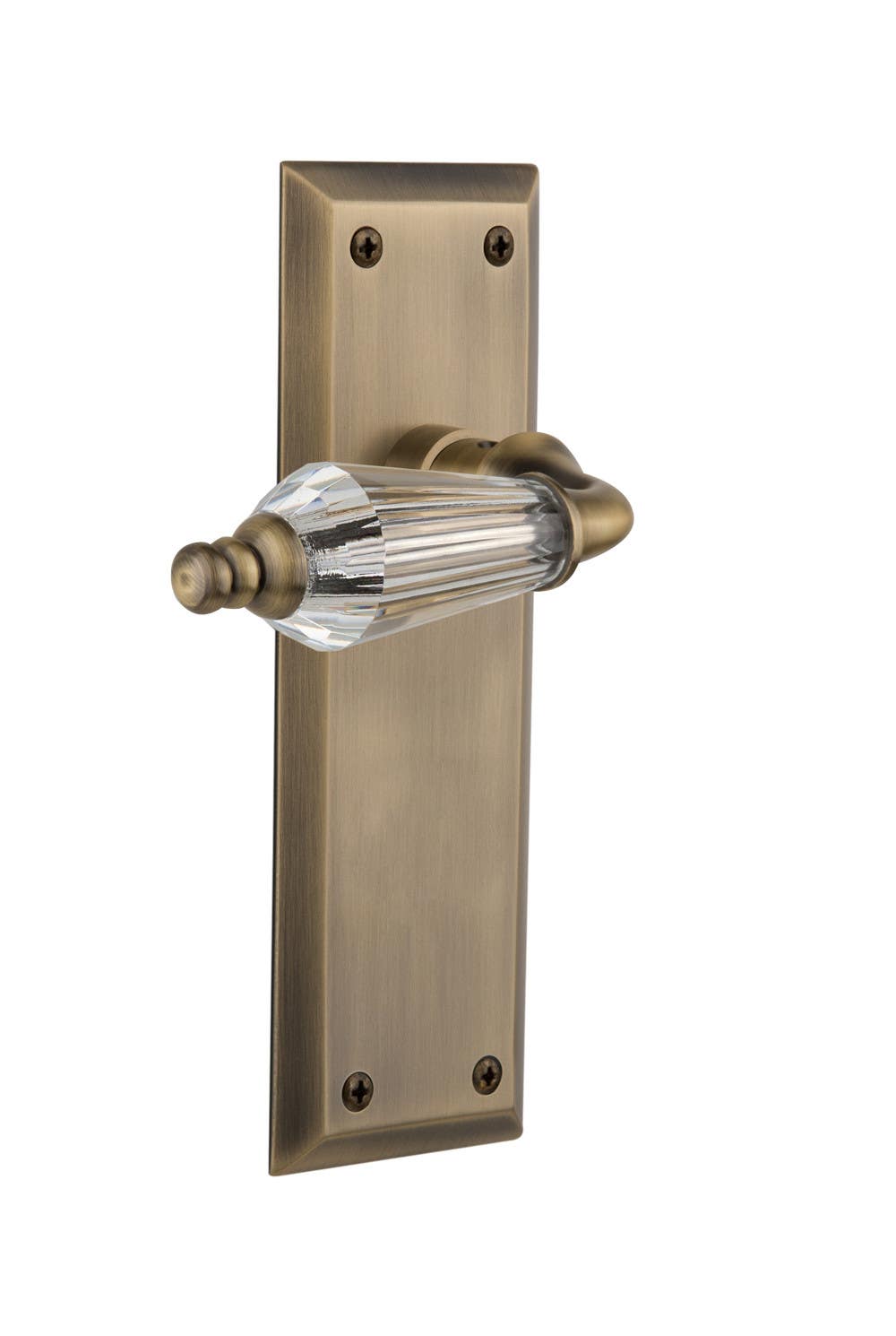 Nostalgic Warehouse NYKPRL New York Plate w/ Parlor Lever