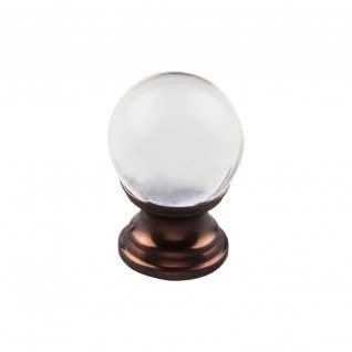 Top Knobs TK84 Serene Clarity Clear Glass Round Knob