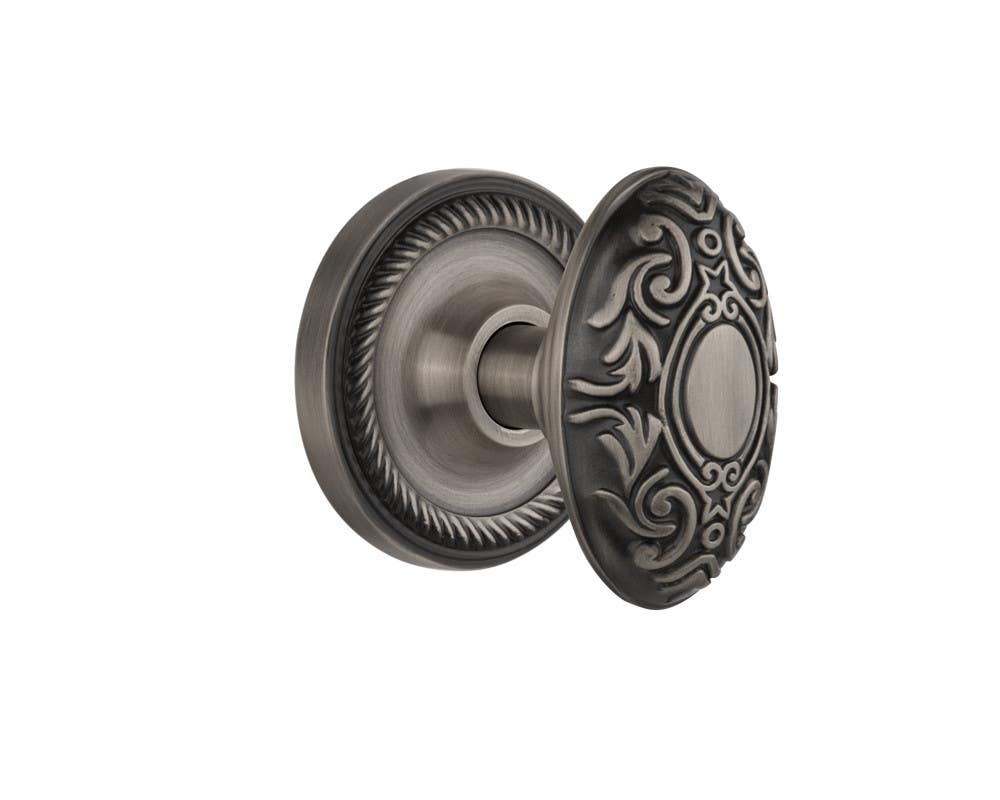 Nostalgic Warehouse ROPVIC Rope Rosette w/ Victorian Door Knob