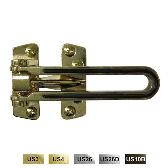 Cal-Royal PDG88 Die Cast Swing Bar Door Guard with Ball Bearing and Protective Rubber