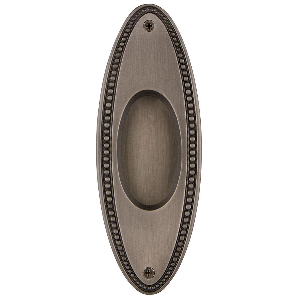 Nostalgic Warehouse FLPBED Beaded Flush Pull