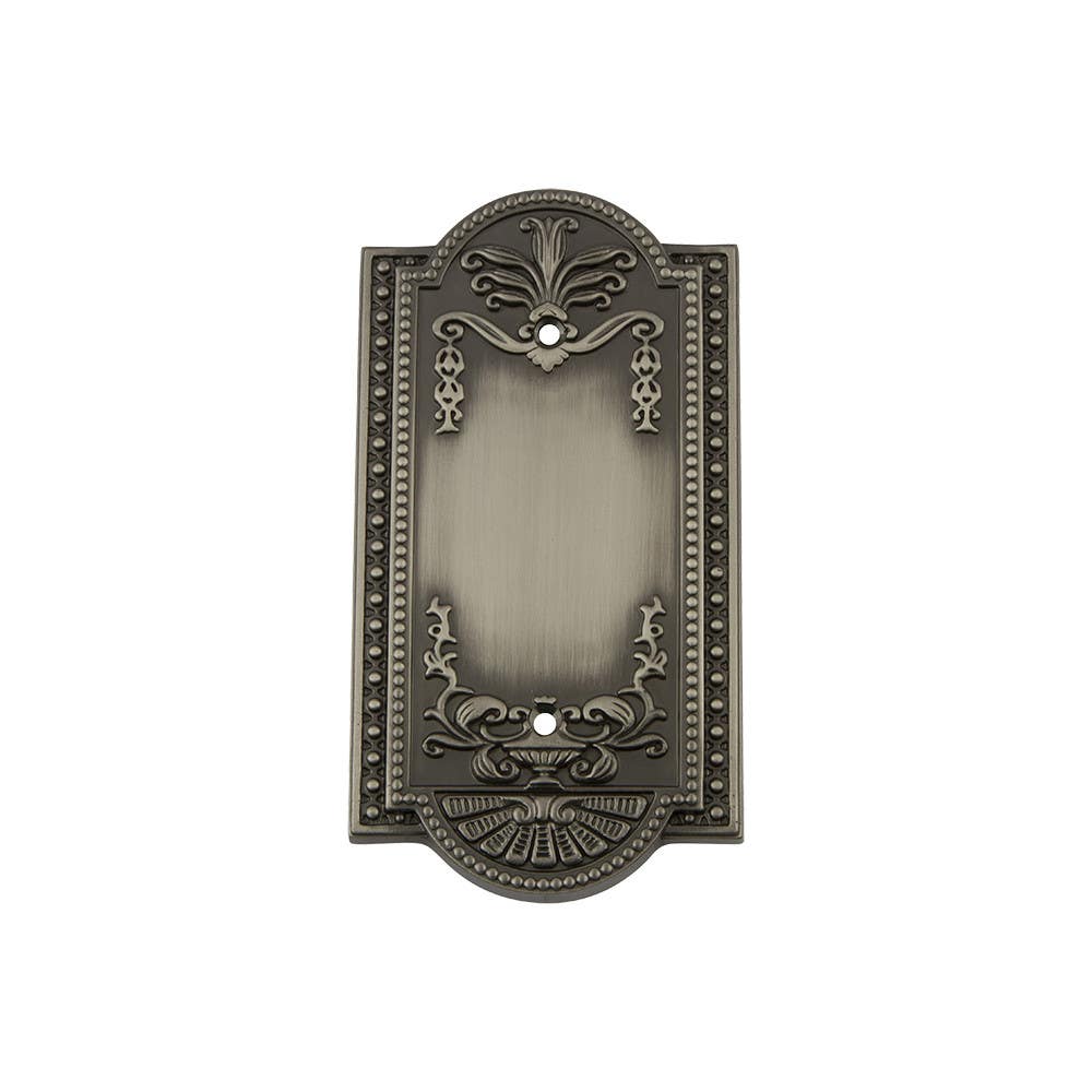 Nostalgic Warehouse MEASWPLTB Meadows Switch Plate w/ Blank Cover