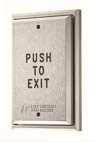 Alarm Controls PN5 Vandal Resistant Push Plate, Narrow Stile