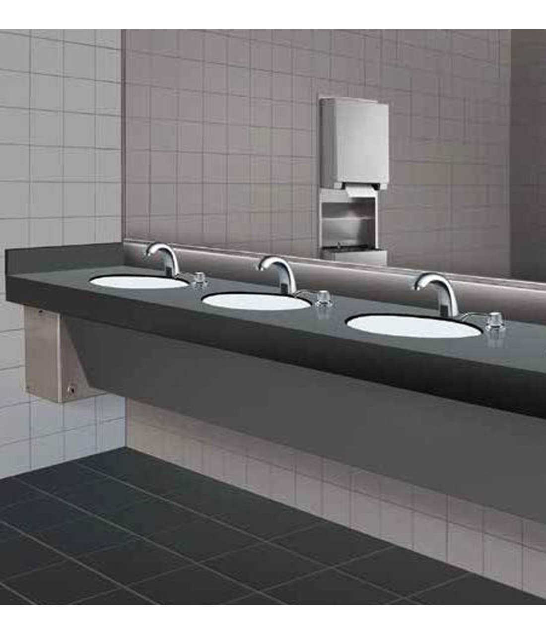 Bobrick B-830 SureFlo Cabinet For Manual Multi-Feed Foam or Liquid Soap Dispensing System