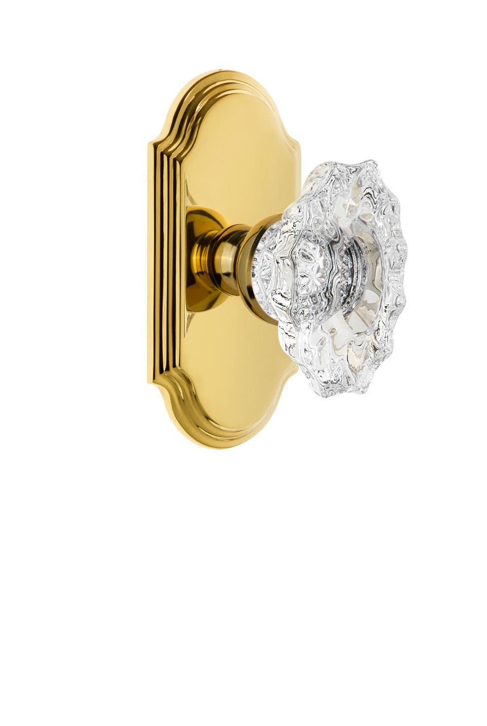 Grandeur Arc Plate w/ Biarritz Crystal Knob